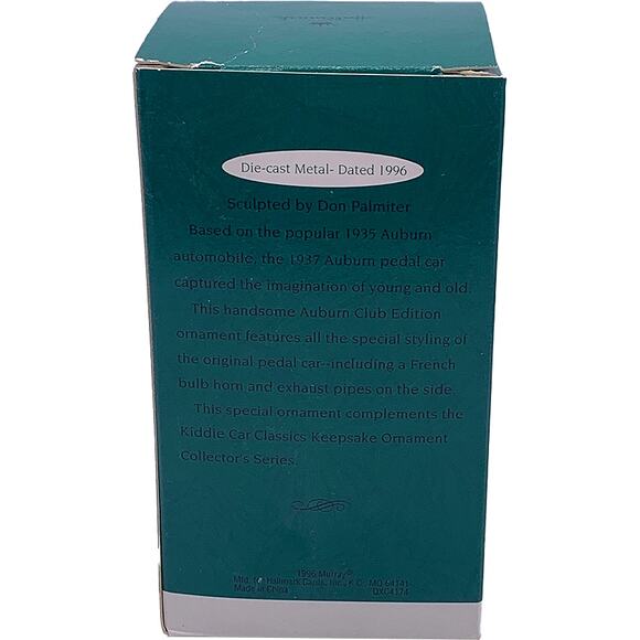 1996 Hallmark Keepsake Collector's Club 1937 STEELCRAFT AUBURN Ornament in Box - Picture 3 of 10